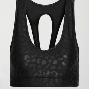Carbon38 Black Animal Print Sports Bra
